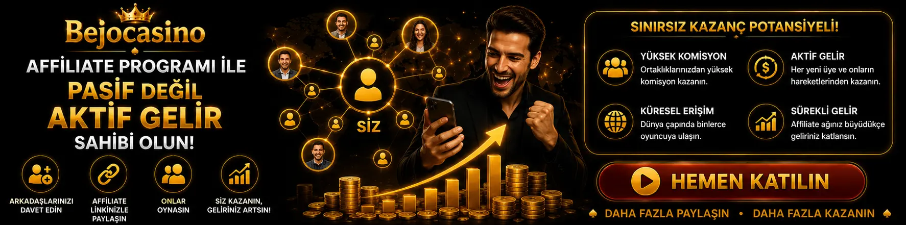 Affiliate Programı - Bejocasino