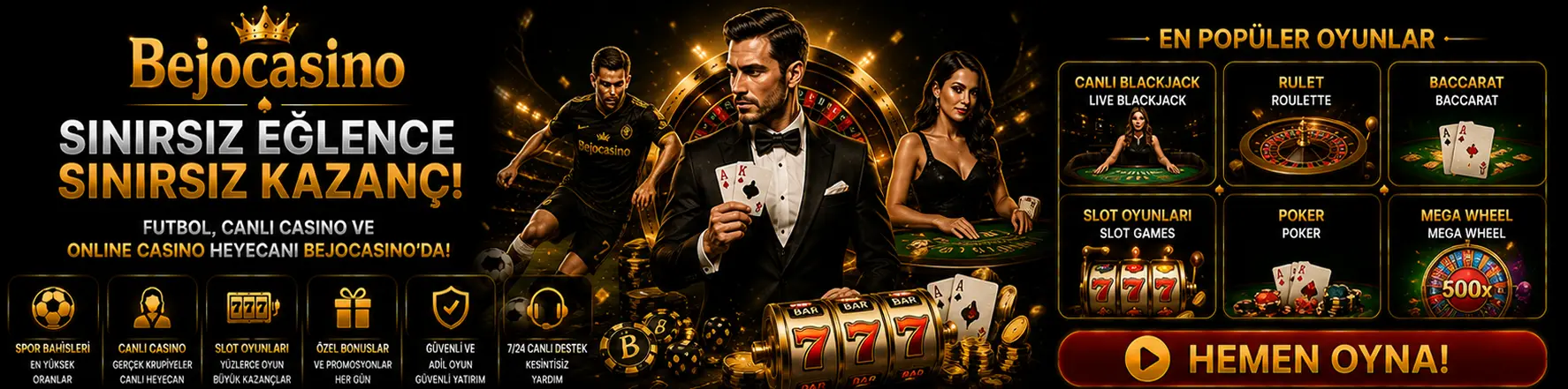 Bejocasino Canlı Casino - Sınırsız Eğlence Sınırsız Kazanç