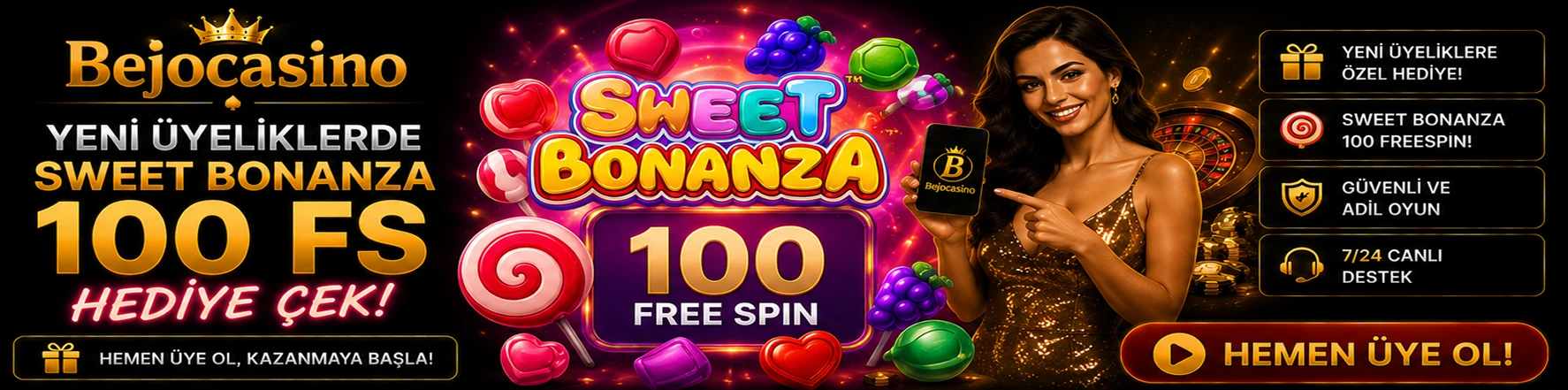 Yeni Üyelere 1000 TL Bonus - Bejocasino